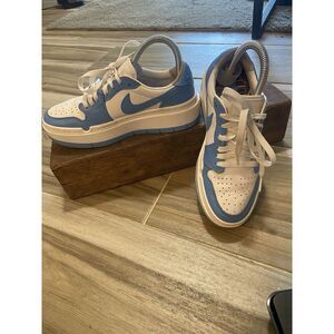 Nike Jordon 1 Elevate Low University Blue Dunks-Womens-Size 6.5-Excellent‎ Cond